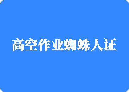 大鸡巴爆操大胸美女视频在线观看高空作业蜘蛛人证